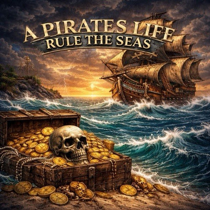 Pirate's Life Colorized 1 oz Copper Round