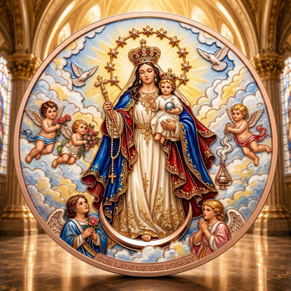 2026 Jesus Series: Our Lady of the Rosary 5oz Copper Coin
