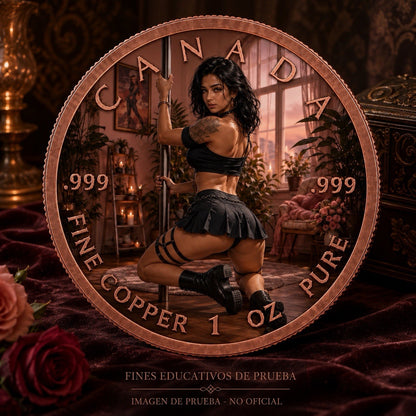 2025 Canada Maple Sexy Pole 1 oz Copper Coin