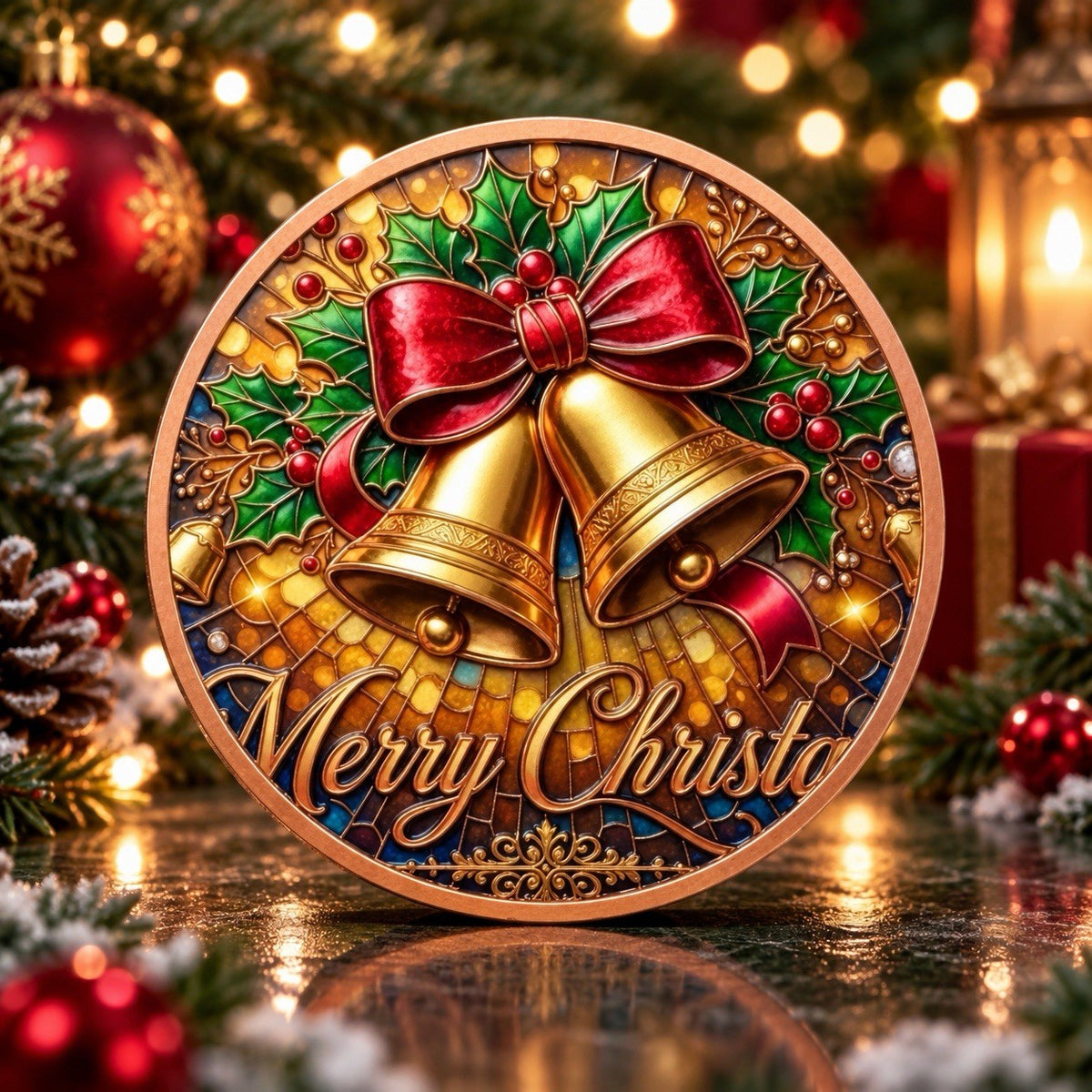 2026 Holly Christmas Series: Santa’s It’s Comming 5oz Copper Round