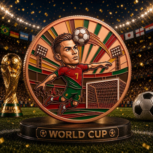 2026 Football Star Series: 1oz Cristiano Ronaldo CR7 Copper Coin UHR