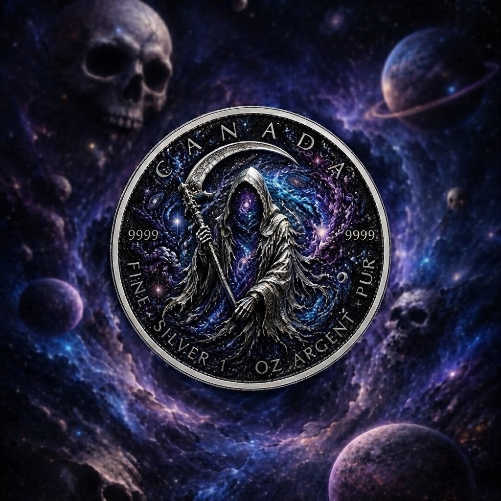 2026 Canada Maple Leaf Cosmic Reaper Edition 1 oz Silver Coin (PRE-ORDER)