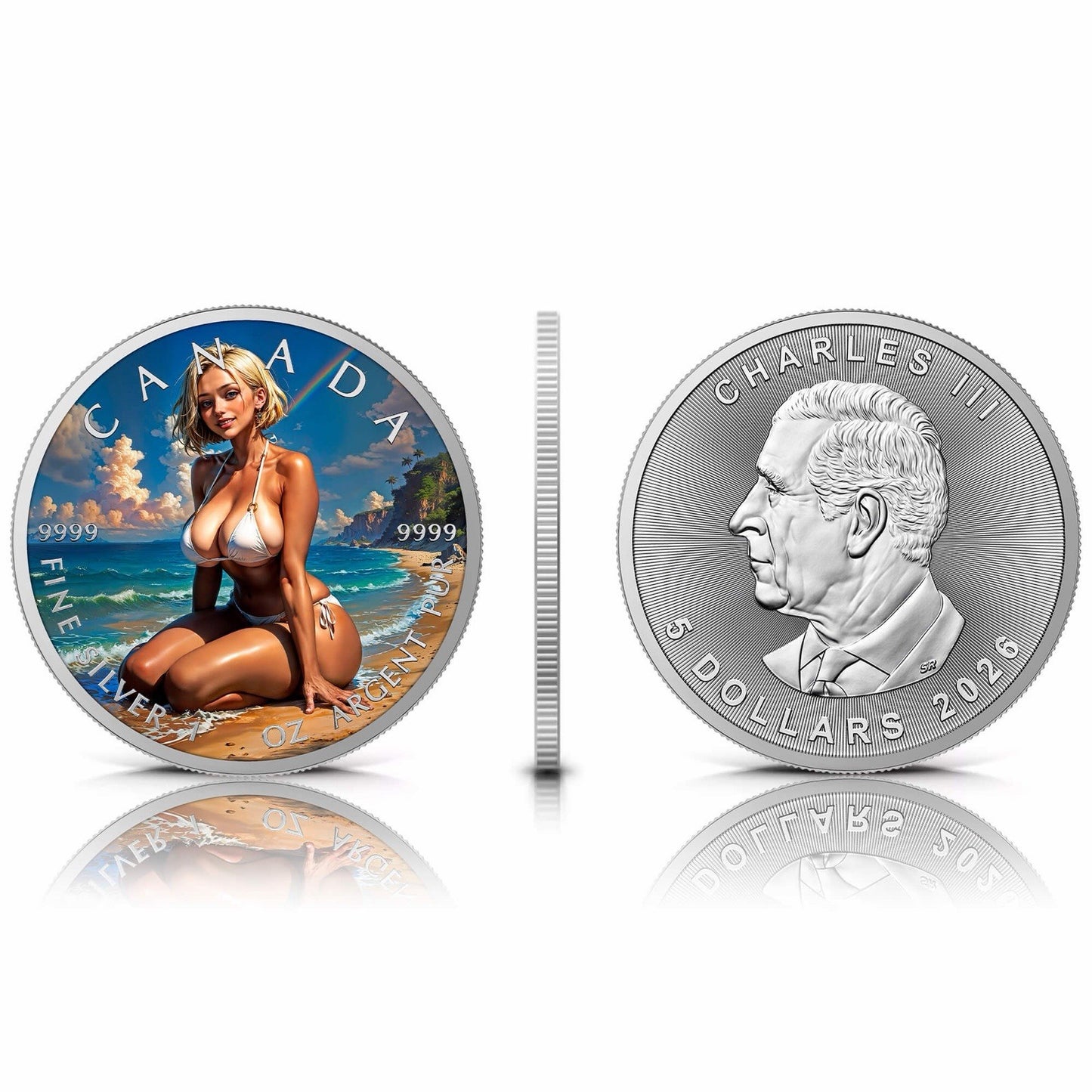 2026 Canada Maple Leaf Welcome Summer Edition 1 oz Silver Coin