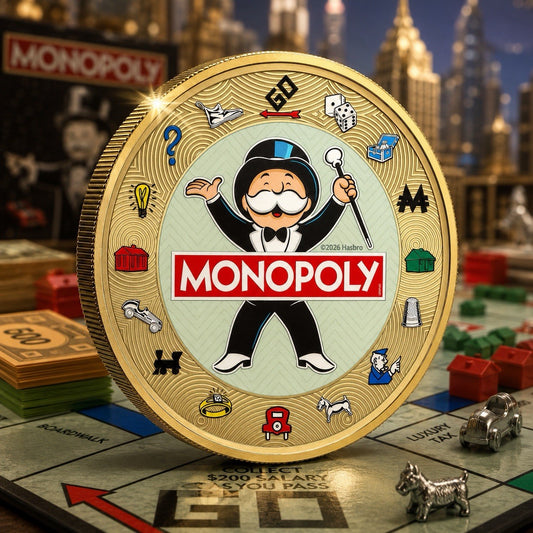 2026 Solomon Islands Monopoly Super Luxe Gold-Plated 45g CN Coin