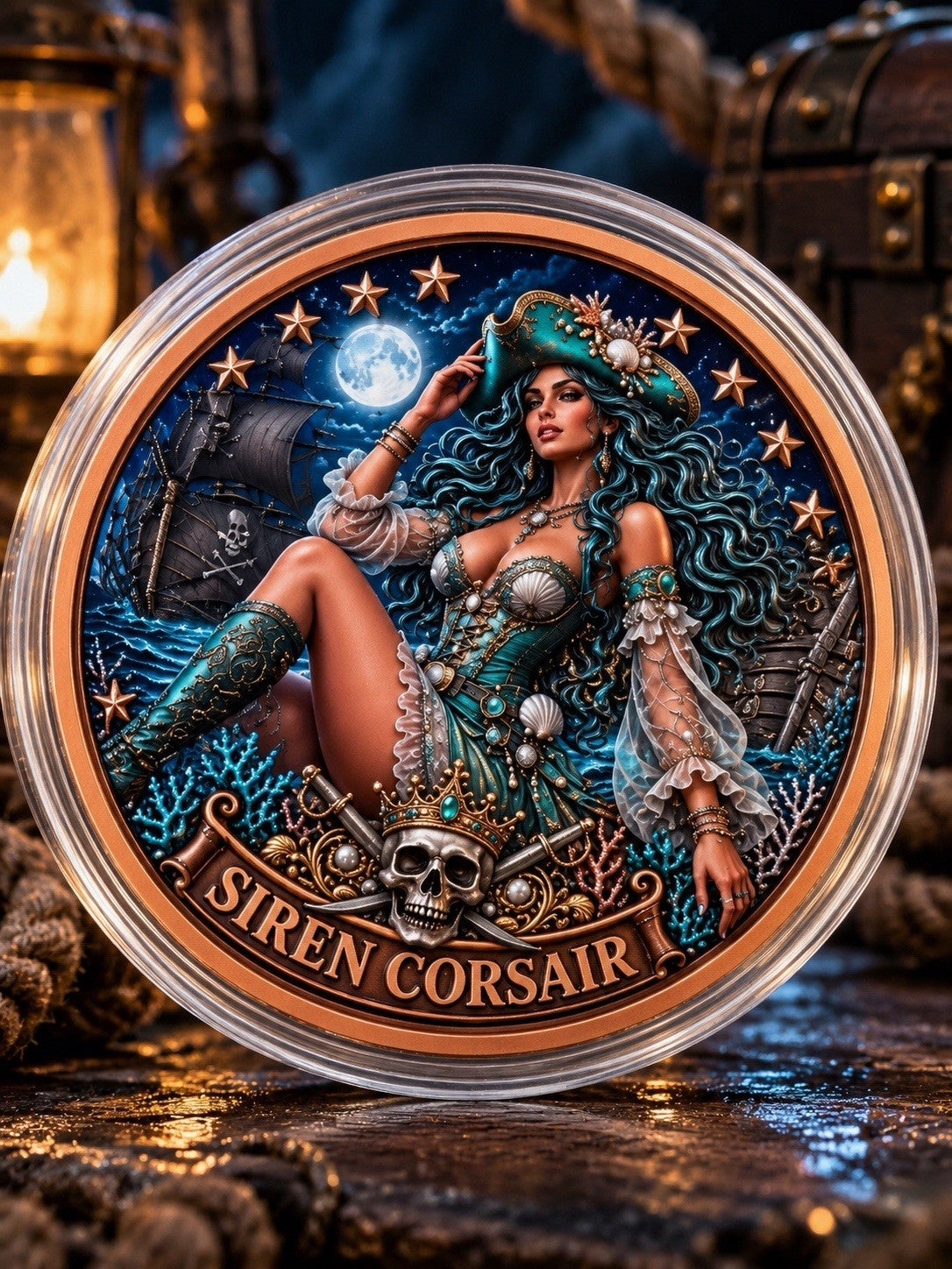 2026 Beauty Pirates Series: Siren Corsair 1oz UHR Copper Coin
