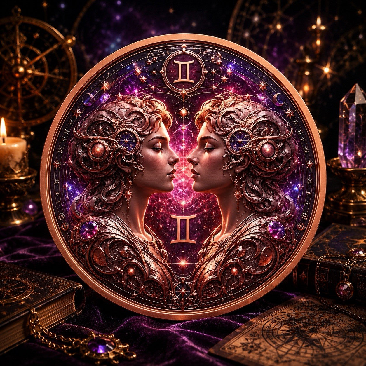 2026 Celestial Zodiacal Series: Astro Zodiac   All 12 Set 5oz Copper