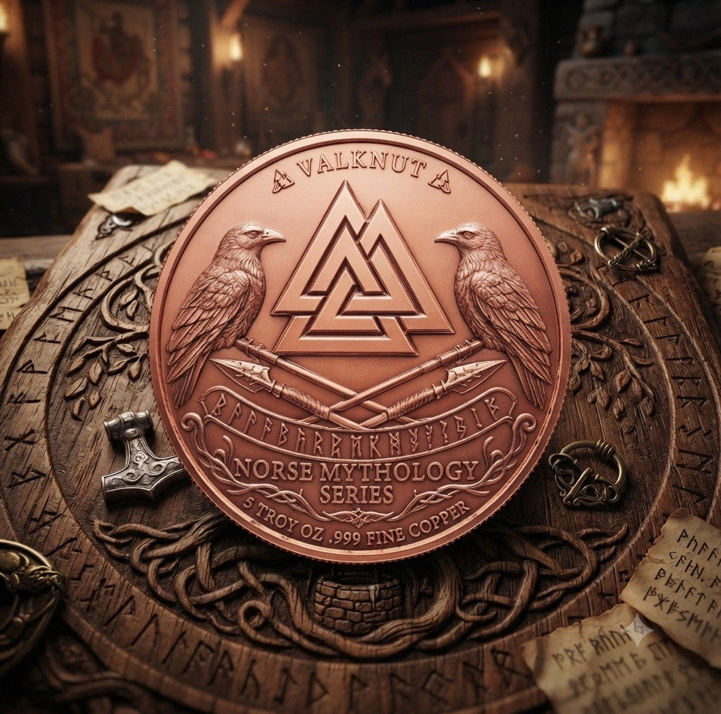 2026 Nordic Monsters Series:  Jormungandr 5 oz Color High-Relief  3D
