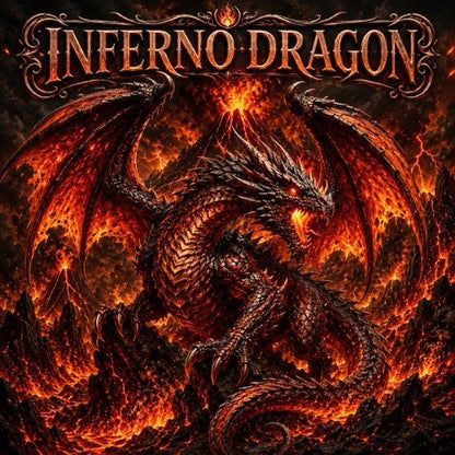 Inferno Dragon The Fire Tyrant 1 Kilo Copper Medal