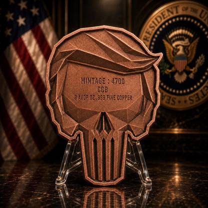 3 oz Trump Patriot Punisher Stackable Copper
