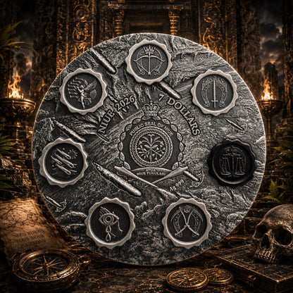 2026 Niue Seven Seals of the Apocalypse Black Horse 3 oz Silver Coin