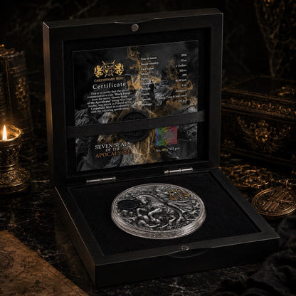 2026 Niue Seven Seals of the Apocalypse Black Horse 3 oz Silver Coin