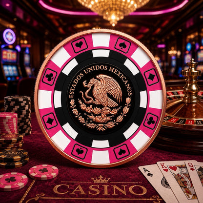 2026 Pink Libertad Poker Chip 1oz Copper Coin