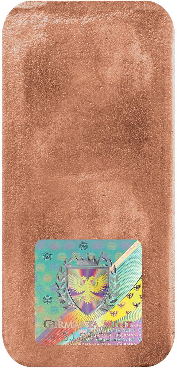 Copper-1 Kilo-Germania Mint Bar (1000 grams) w/ Black Box-Holographic Serial