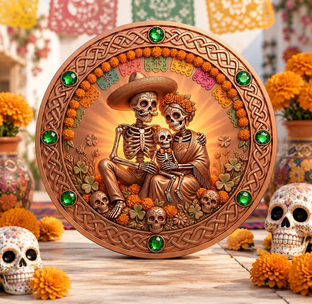 2026 Memento Mori Series: Sacred Ofrenda Altar 1oz Coppe Coin Día de Los Muertos