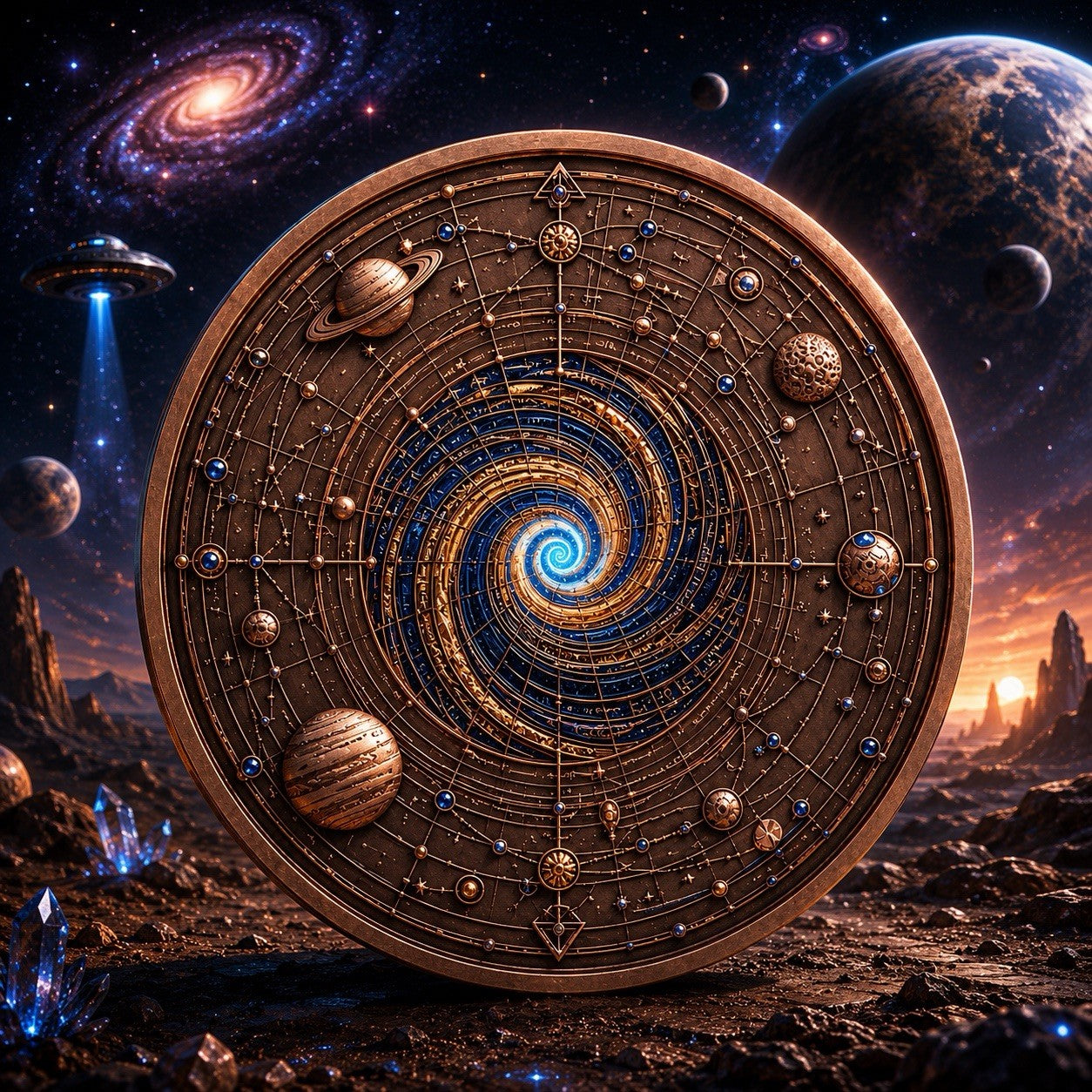 2026 Beyond the Universe: Wormhole Mission  1oz Copper Coin Glow FX
