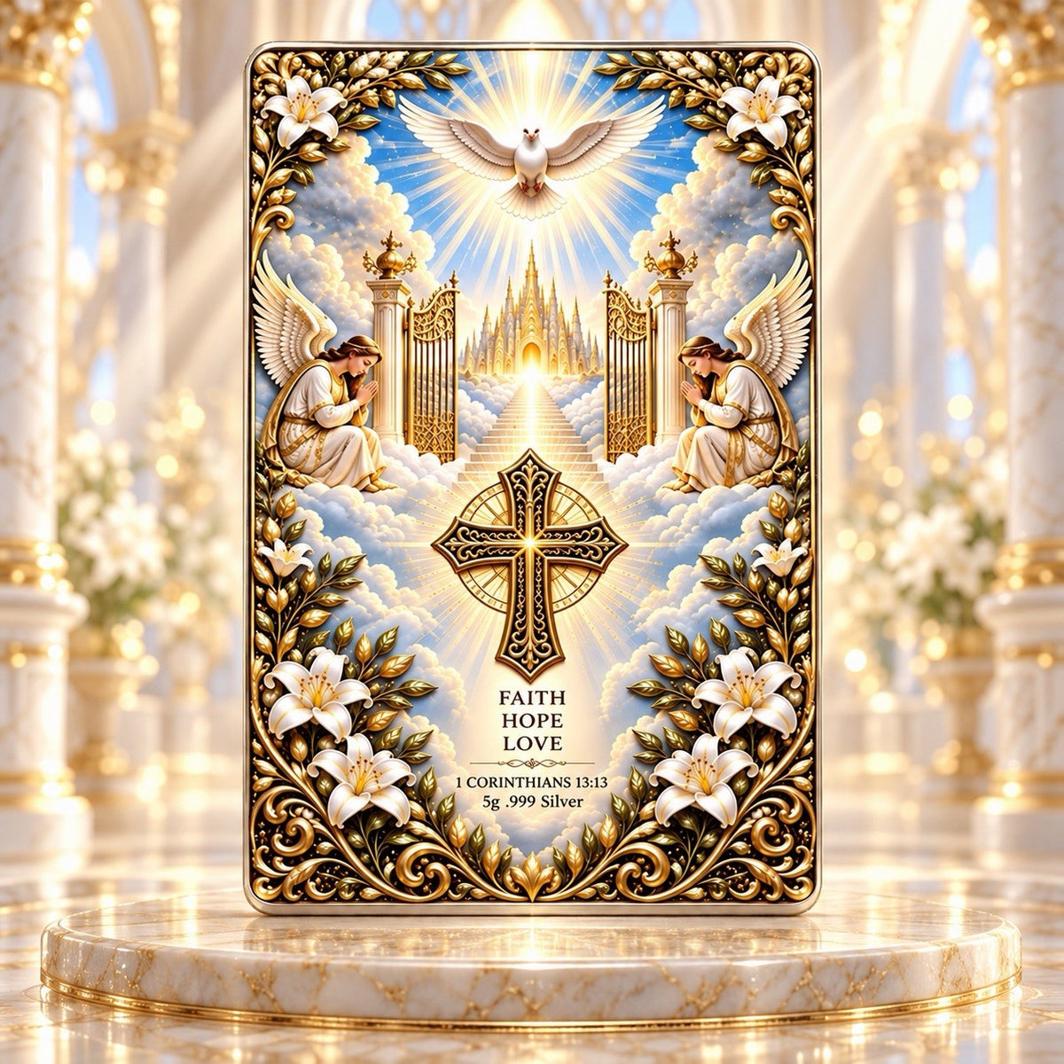 2026 Jesus - Heaven's Dove Colorized 5g Silver Foil (PRE-ORDER)