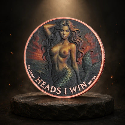 2026 Sexy Mermaid Yes or No 1 oz Copper Coin