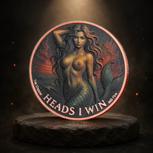 2026 Sexy Mermaid Yes or No 1 oz Copper Coin