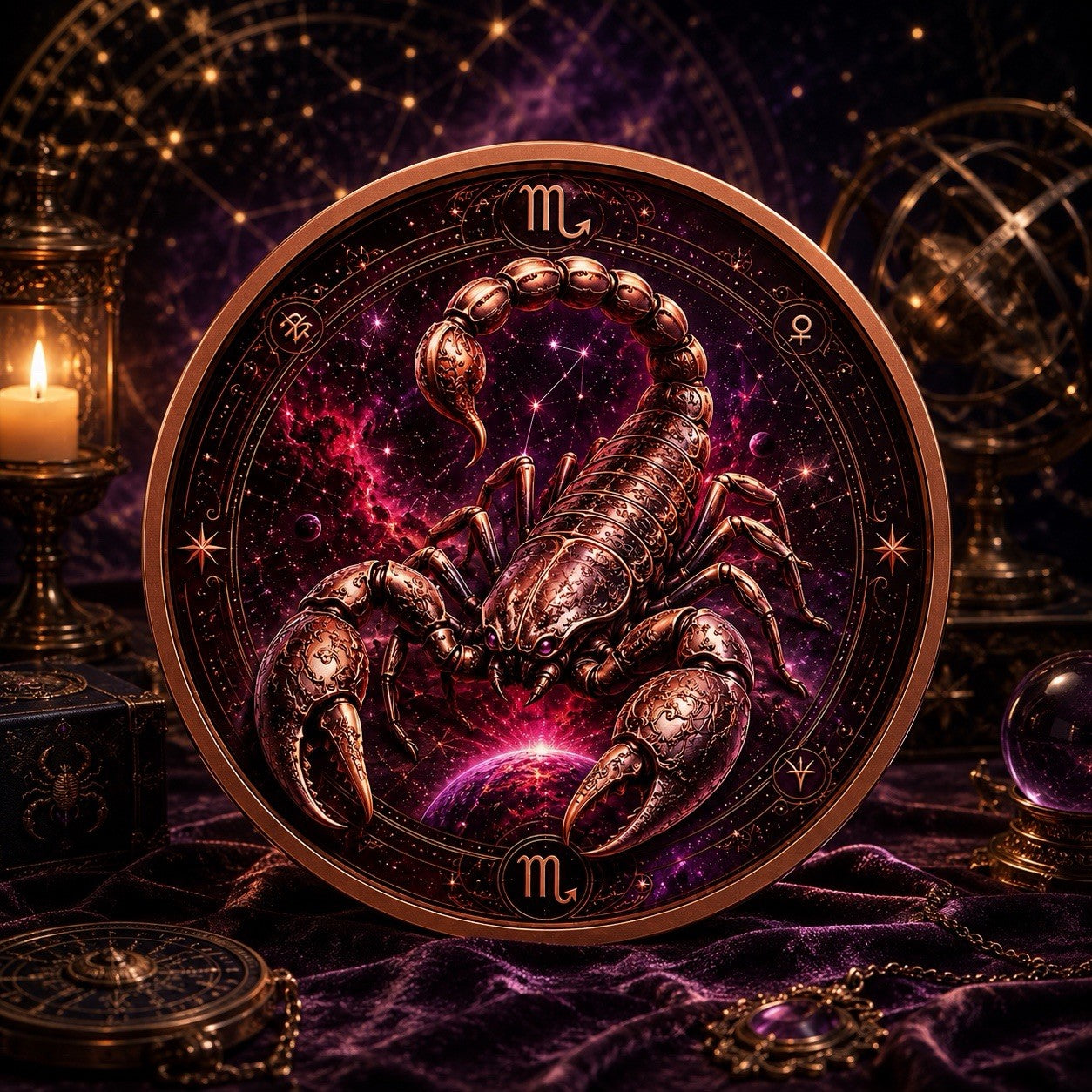 2026 Celestial Zodiacal Series: Astro Zodiac Scorpio  5oz UHR Copper