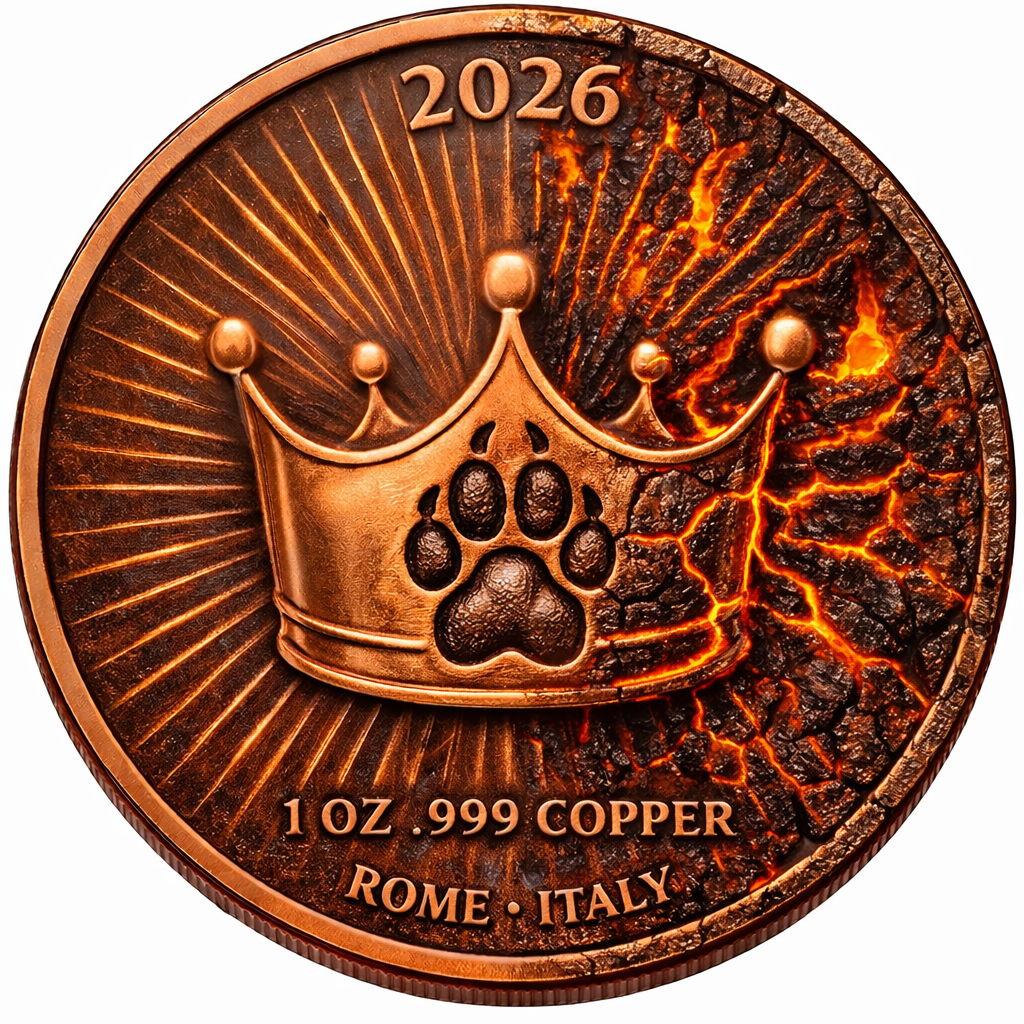 Lion Virtues Series 1 Oz Copper Round Italy 2026