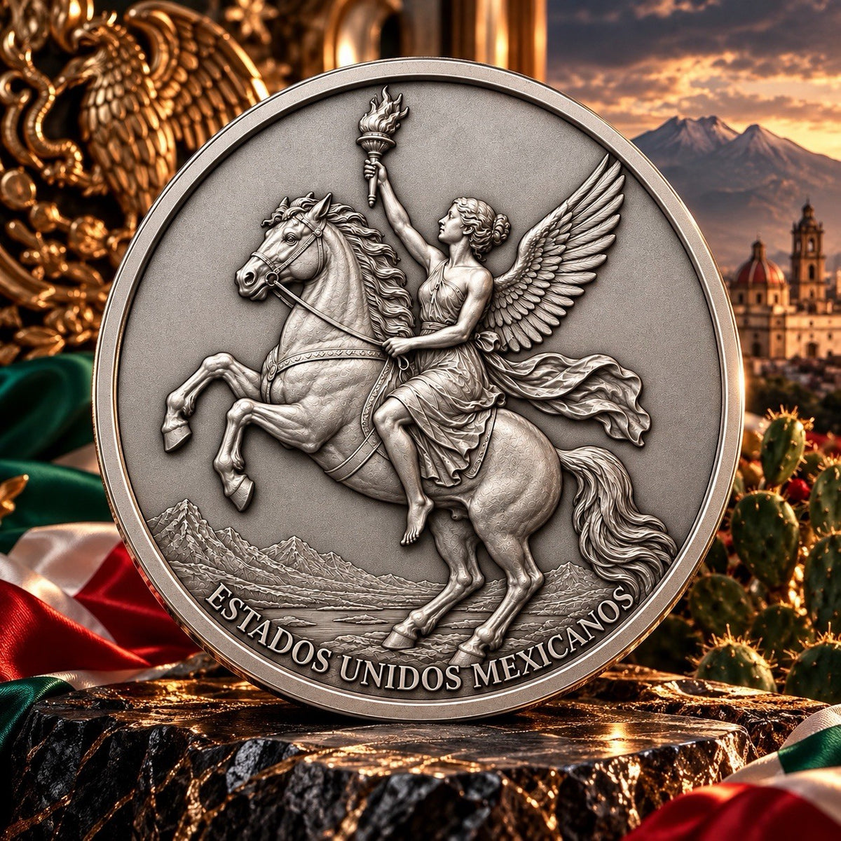 2026 Mexico Caballito Libertad 3g .999 Silver Medal Antique Finish