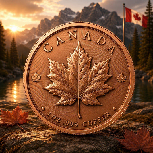 2025 Canada Maple Leaf Forest Girl 1oz Copper Coin