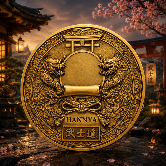 Samurai Hannya Buddhism Collectible Coin