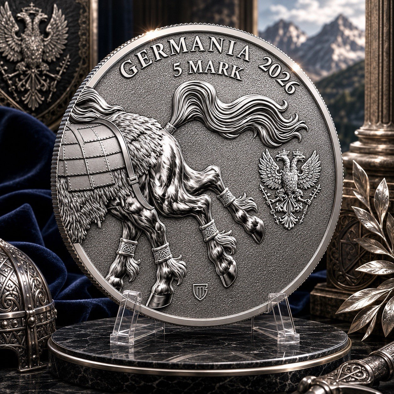 2026 Germania Mint Beasts - Sleipnir BU 1 oz Silver Coin