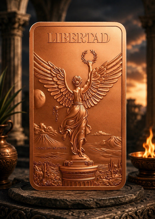 Libertad Full View 1 oz Copper Bar