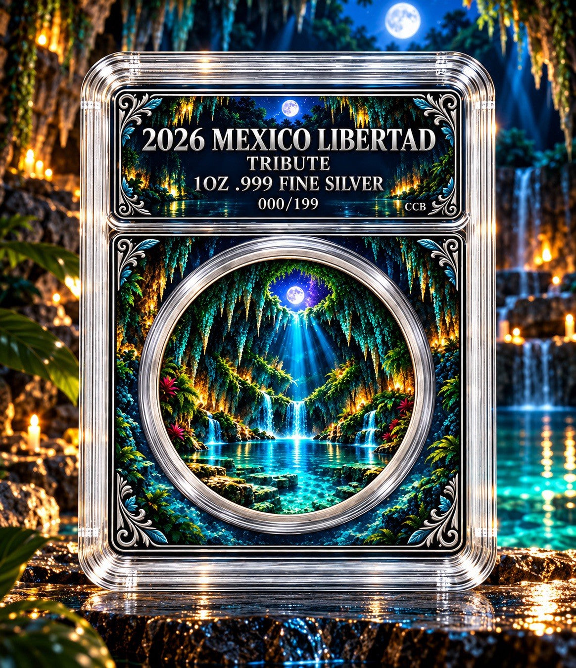 2026 Intaglio Libertad Tribu Midnight Cenote 1oz Silver