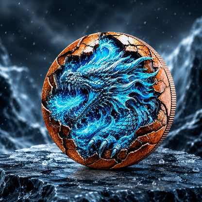 2026 Infernal Artic Beast Cracked Dragon 5oz Copper Round