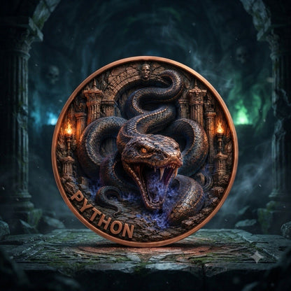 2026 Monsters of Olympus Serie: Python   5oz Copper Coin