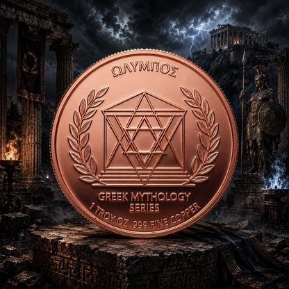 2026 Monsters of Olympus Serie: Python   5oz Copper Coin
