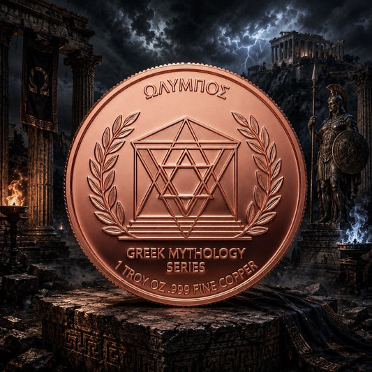 2026 Monsters of Olympus Serie: Python   5oz Copper Coin