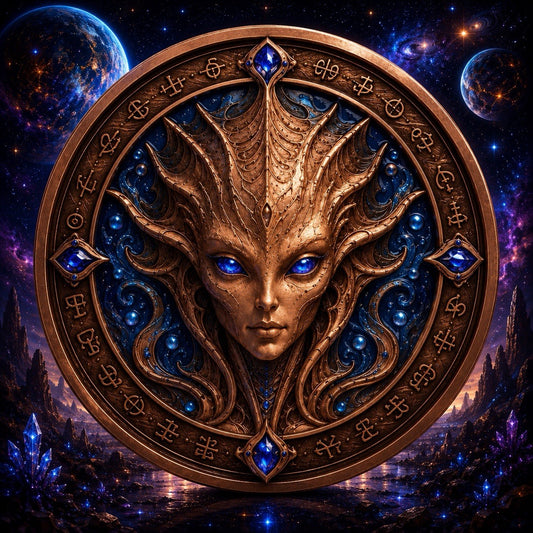 2026 Beyond the Universe Abyssal Signal 1oz Copper Round  Glow effect