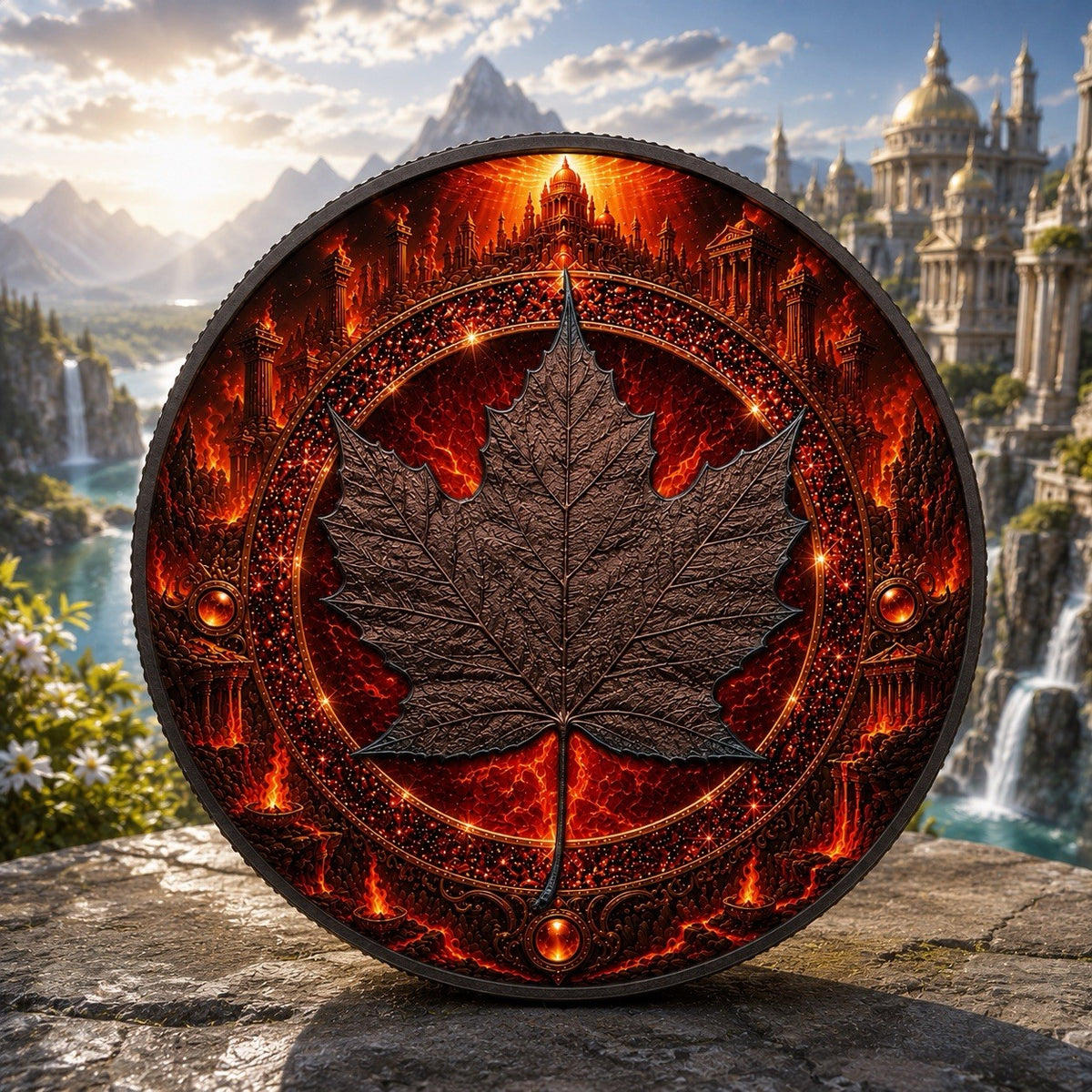 2026 Canada ML Fire - Elemental Realms Diamond Dust 1 oz Silver Coin