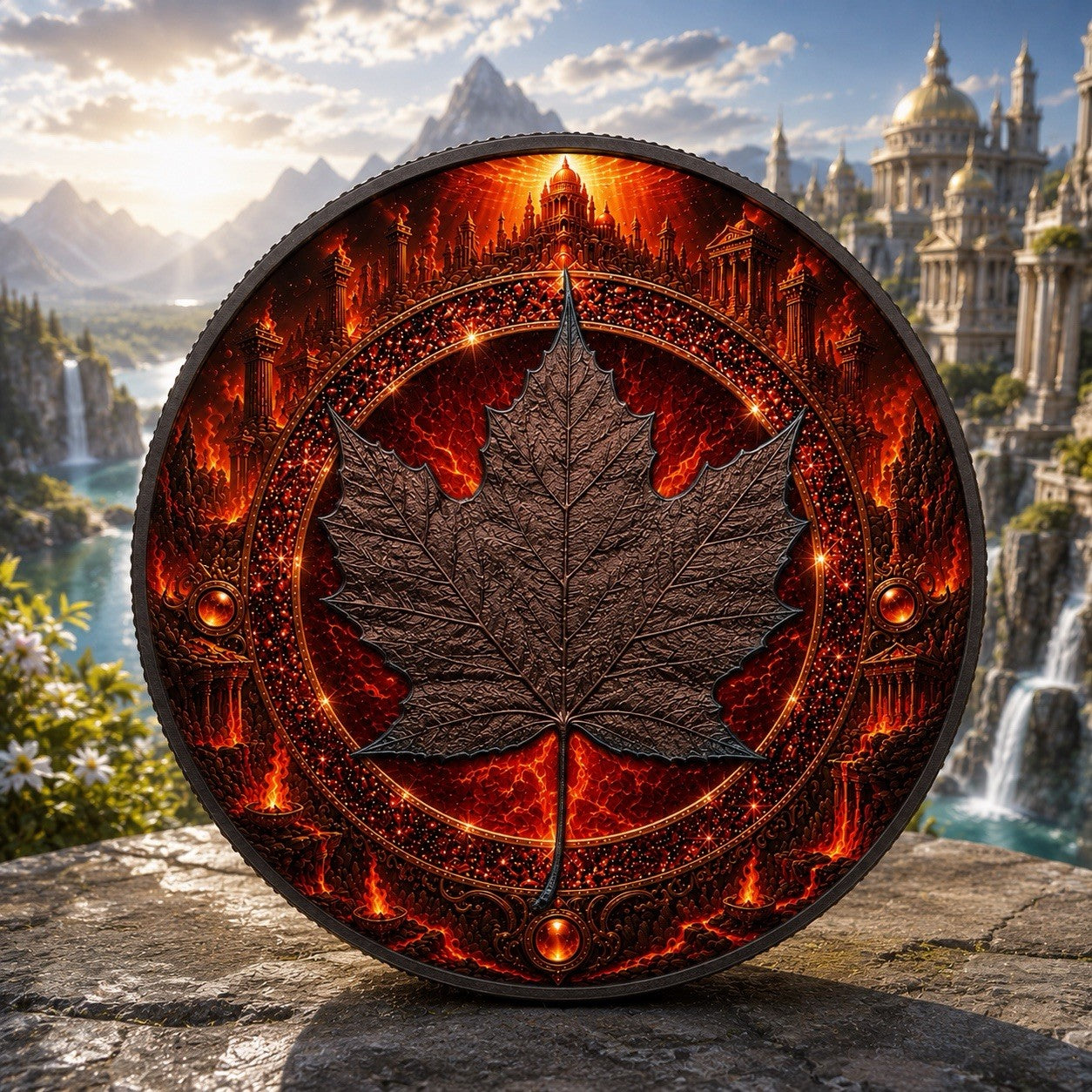 2026 Canada ML Fire - Elemental Realms Diamond Dust 1 oz Silver Coin