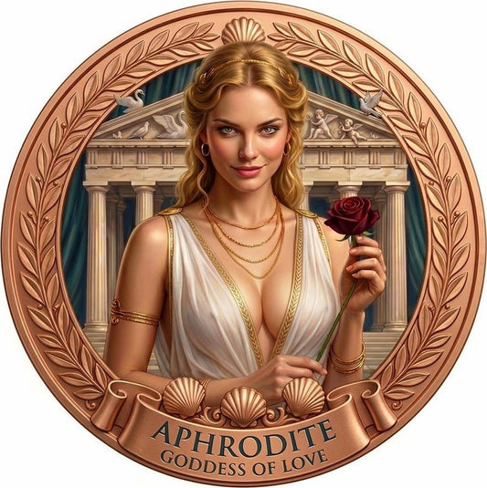 Aphrodite - Goddess of Love 1 oz Copper Round