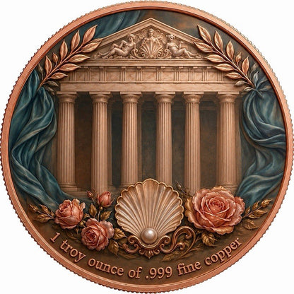 Aphrodite - Goddess of Love 1 oz Copper Round