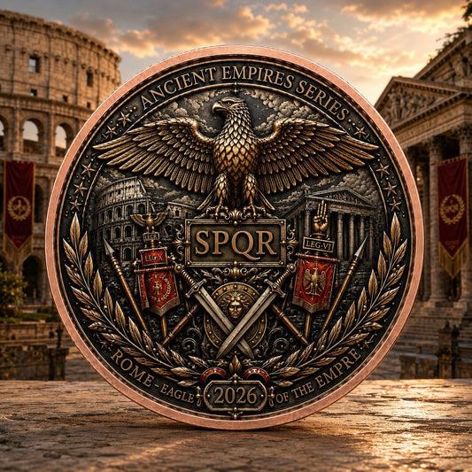 Ancient Empires - Rome 1 oz Copper Round in Card
