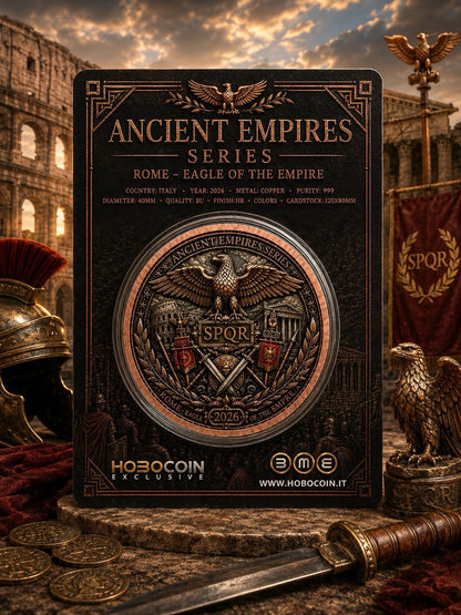 Ancient Empires - Rome 1 oz Copper Round in Card