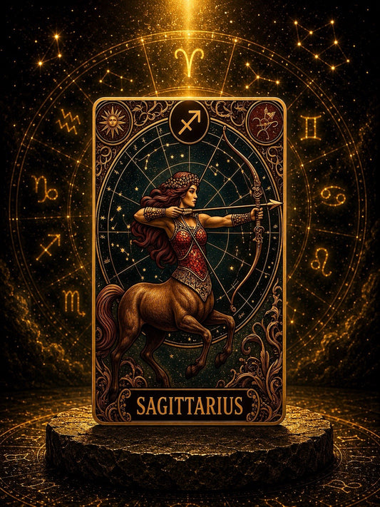 12 Constellations Zodiac Seres: 5oz Copper Art Bar,  Sagittarius