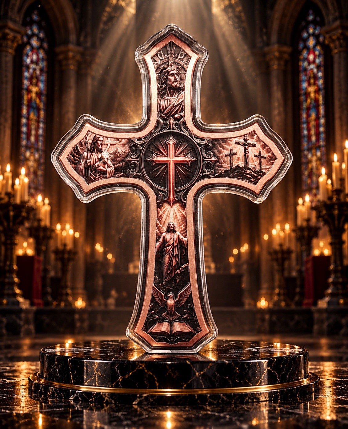 2026 Cross Shaped 5 oz Copper High Relief in Capsule (PRE-ORDER)