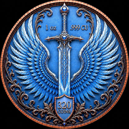 Ice Dragon Libertad Tribute 5 oz Copper Medal - High Relief Antique Finish