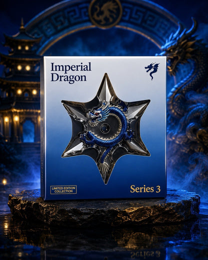 2 oz copper Ninja Star Dragon in Box