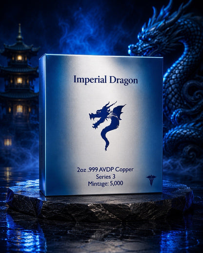 2 oz copper Ninja Star Dragon in Box