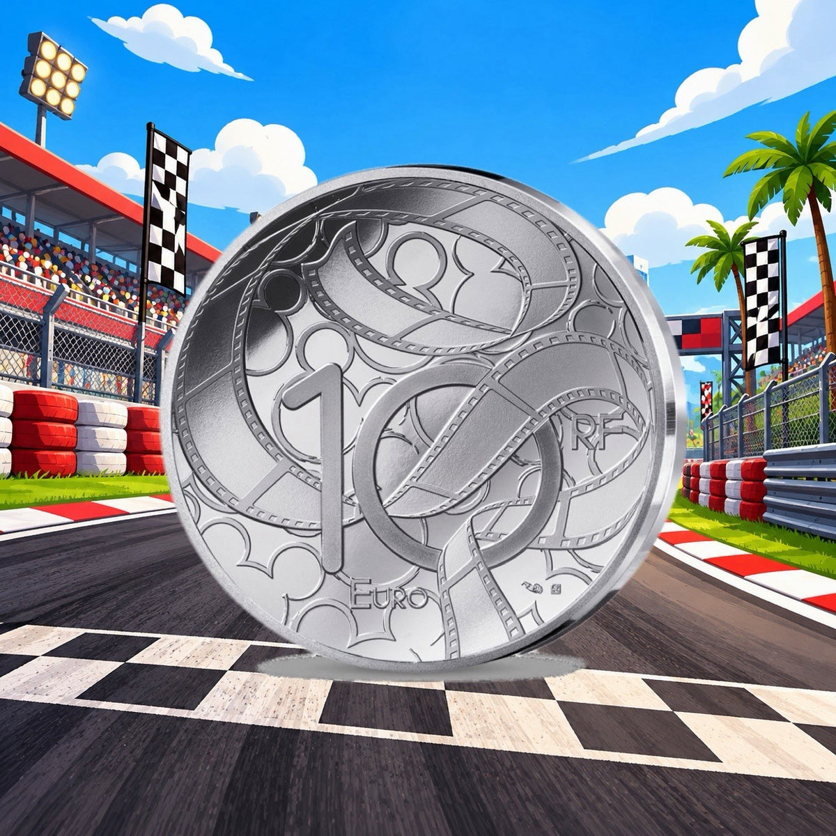 2026 France Disney Cars Limited Edition 22.2g Silver Coin