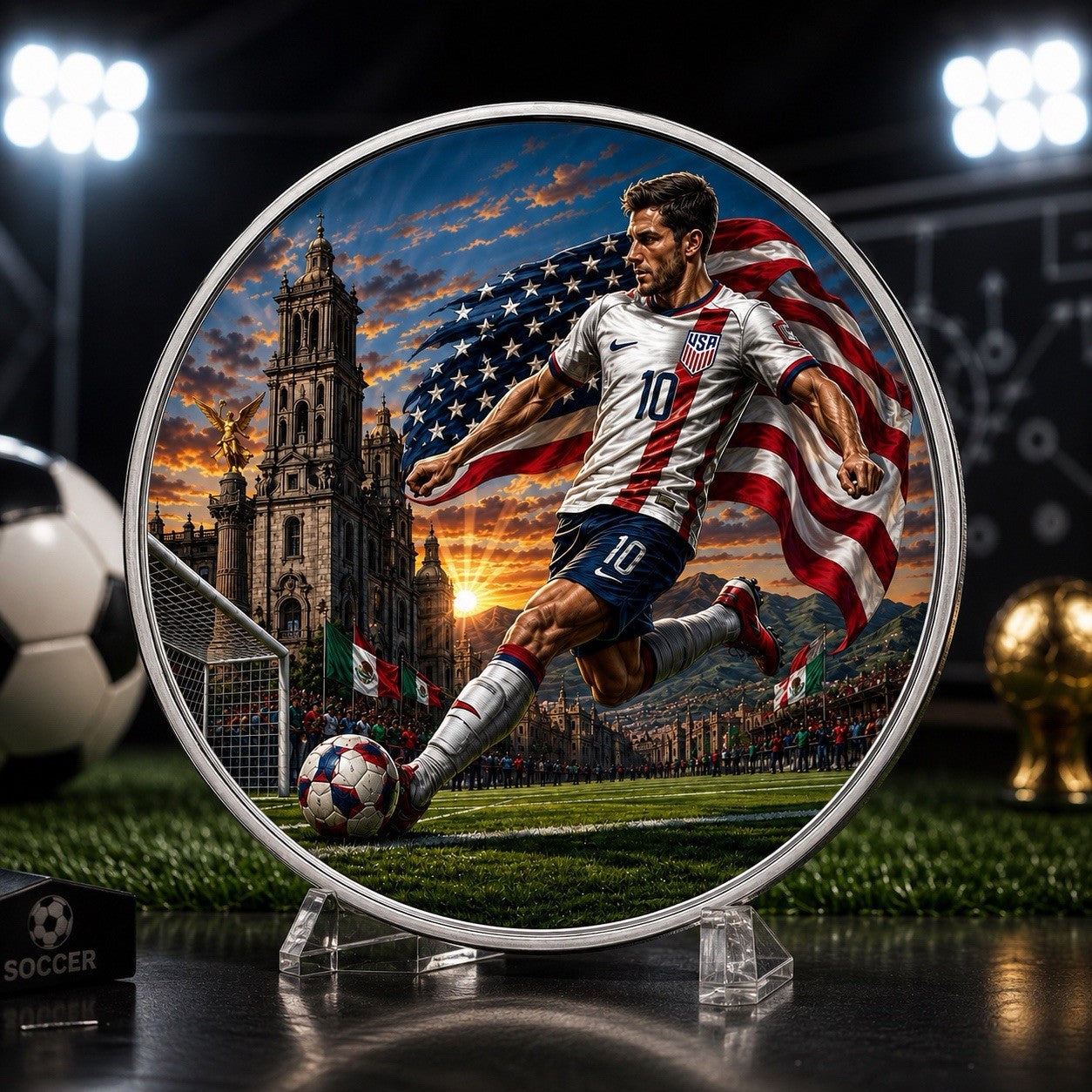 2026 U.S. Eagle World Cup Edition 1 oz Silver Coin