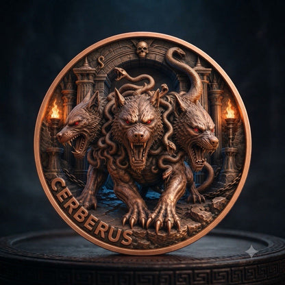 2026 Monsters of Olympus Serie: Cerberus  5oz Copper Coin