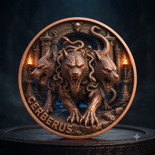 2026 Monsters of Olympus Serie: Cerberus  5oz Copper Coin
